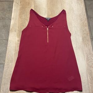 Express Maroon Tank